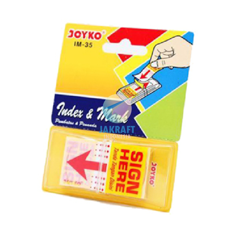 

(50 Pcs) Memo Tempel SIGN HERE Bening Transparan JOYKO Index & Mark IM-35 Sticky Notes