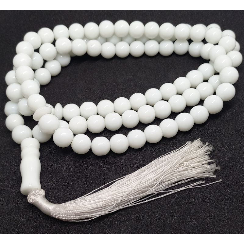tasbih giok putih susu original