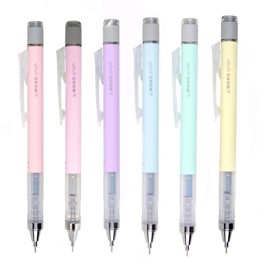 

BN - Mechanical Pencil 0.5 DPA-136 / Eraser Mono Graph / Pensil Mechanical 0.5+eraser Tombow / Mechanical Pencil Tombow Mono Graph Pastel color 0.5mm