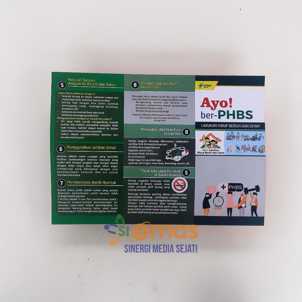 

Leaflet / Brosur PHBS Rumah Tangga Brosur Kesehatan, Leaflet Promosi Kesehatan
