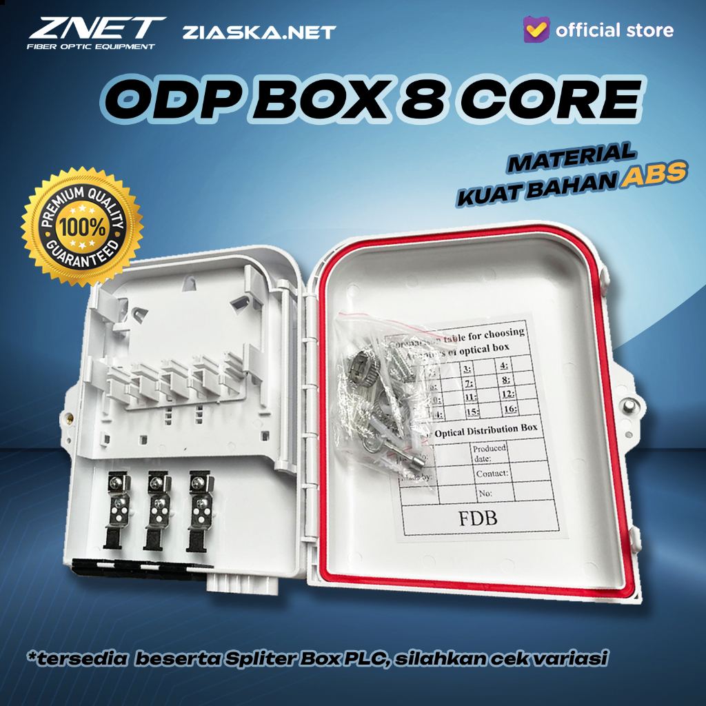 ODP 8 16 24 CORE LENGKAP DENGAN SPLITTER PLC 1:16 AKSESORIS 1/16 SC UPC