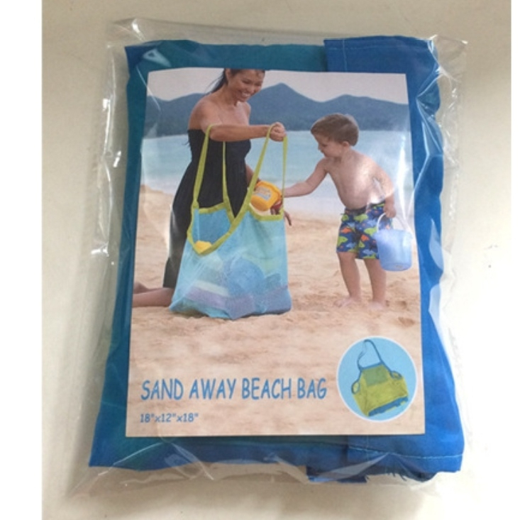 TAS JARING MAINAN ANAK PANTAI LIPAT SEBAGUNA PENYIMPANAN STORAGE BAG LA142RD NET MESH TRAVEL ORGANIZER PRAKTIS REUSABLE