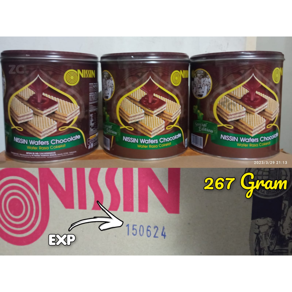 

Nissin Wafer Special Edition 300 gr Coklat 1 Dus Isi 6 Kaleng