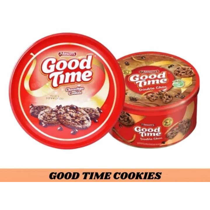 

Good Time Cookies Double Choc Assorted 149 gr / Dus Isi 12 Kaleng Biskuit