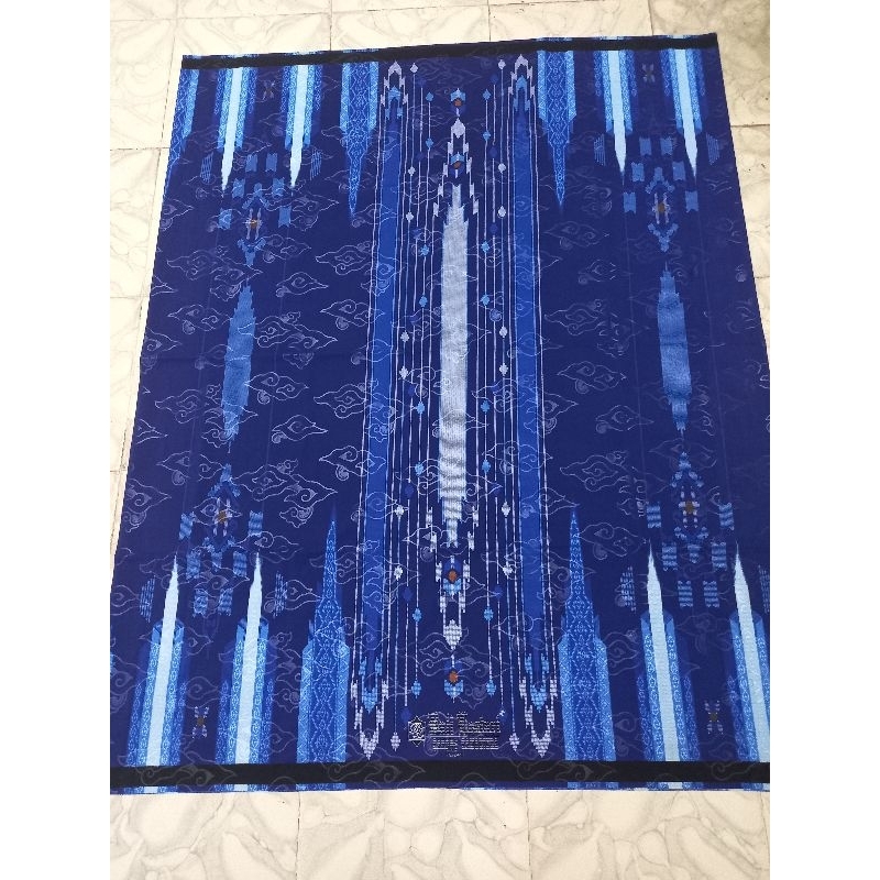 Sarung Bali Lestari Samarinda Original Hitam Putih Harum Licin Biru