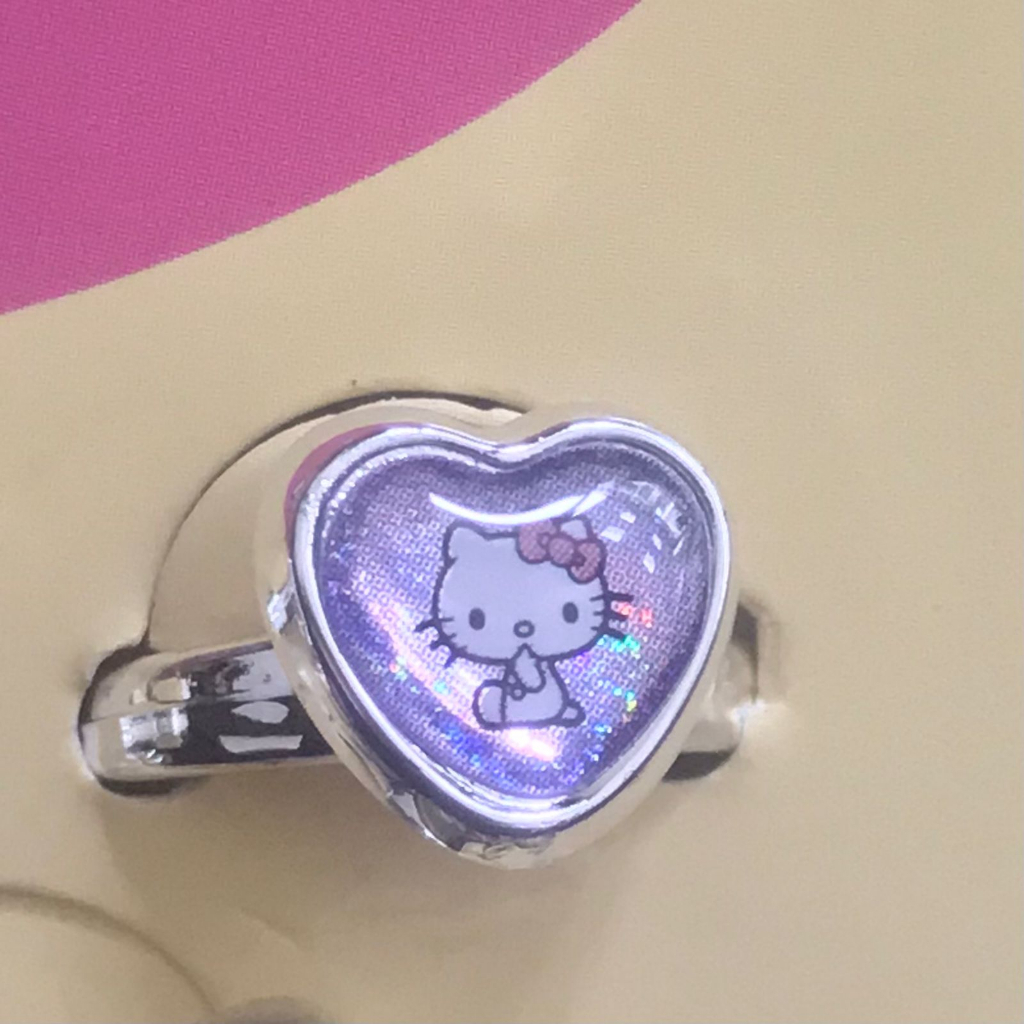 Cincin hello kitty anak lucu murah import original cincin bintang bulan hati oval