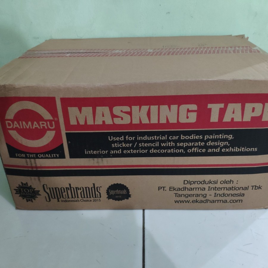 

Masking Tape / Lakban kertas Daimaru 48 mm / 2 Inch ( Dus = 48 roll )