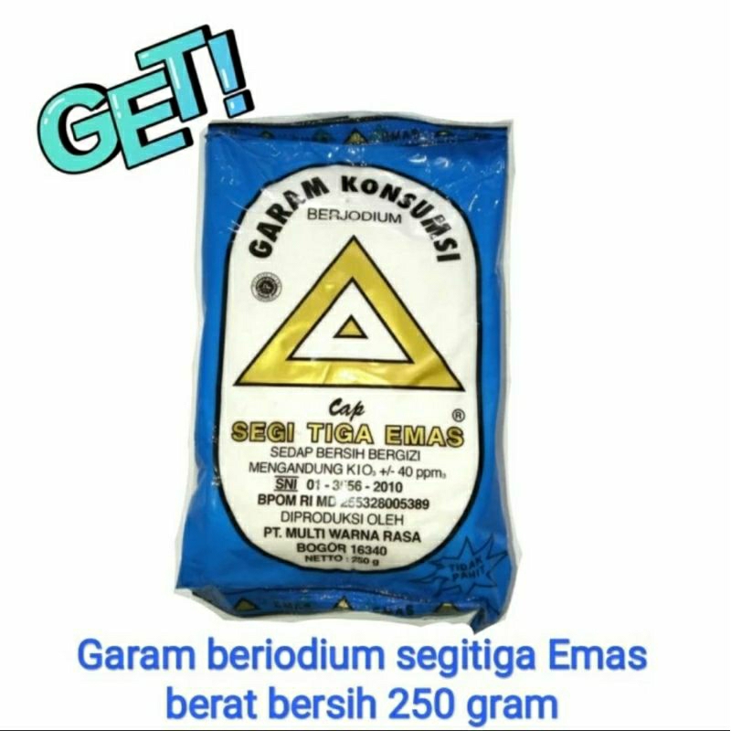 

garam konsumsi cap segitiga emas 250 gr