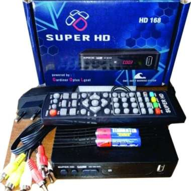 Set Top box Receiver Siaran Tv digital Super HD 168 Gol DVB