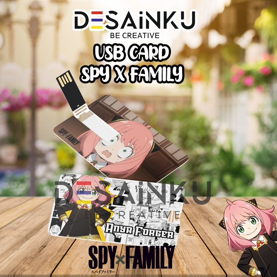USB CARD ANIME SPY X FAMILY CUSTOM / FLASHDISK UNIK