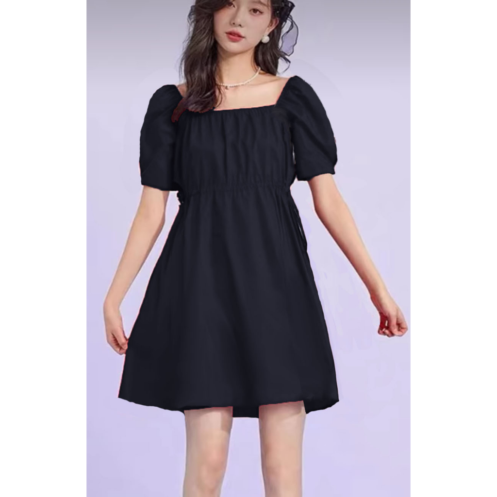 Mini dress tangan pendek korea style 949