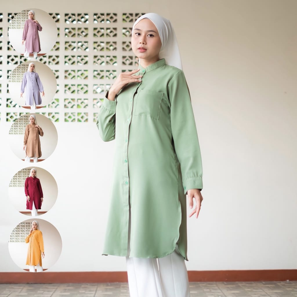 Kahfi - Outer Cardigan Etnik Kekinian Long Outer Premium Long Outer Selebgram