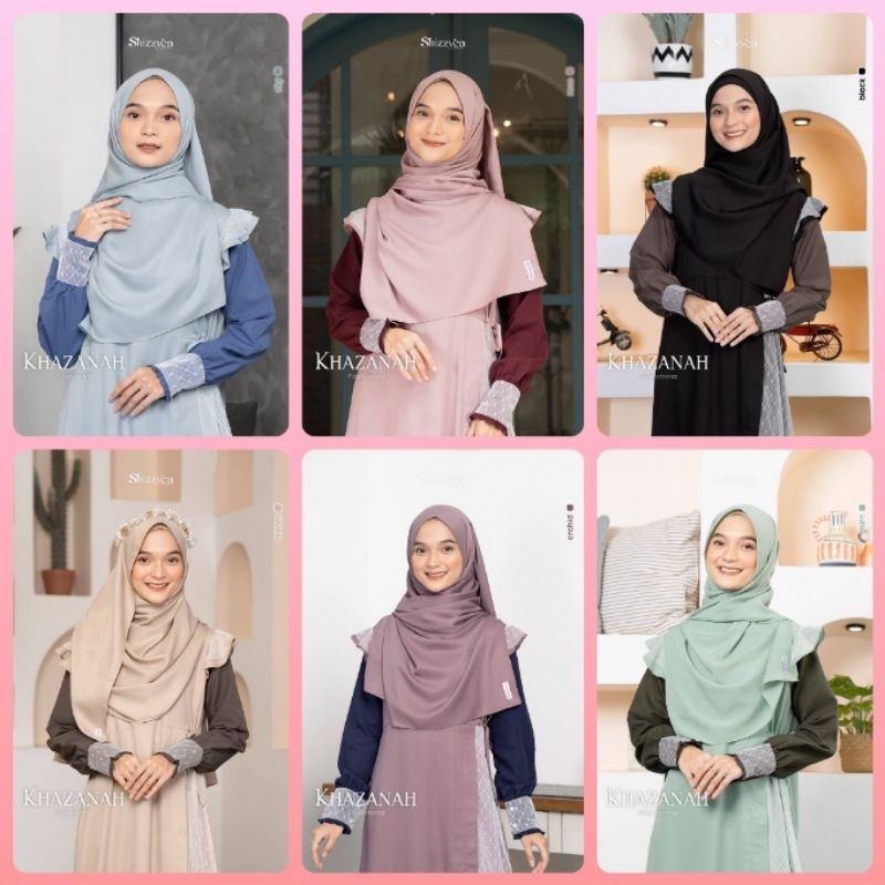 KHAZANAH KHIMAR/PASMINA FAMILY SET by SHIZZYCA