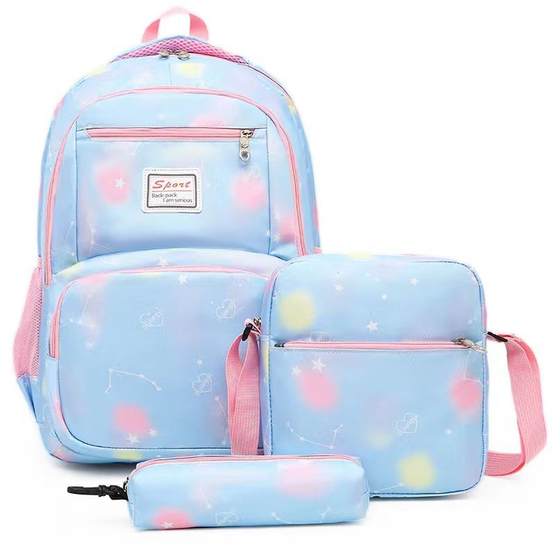 MV_Marvelouz MV701997 Tas RANSEL Remaja Wanita 3IN1 Nilon Warna Cantik Kekinian Terbaru 1kg bisa 2 tas supplier tas import JTF1997