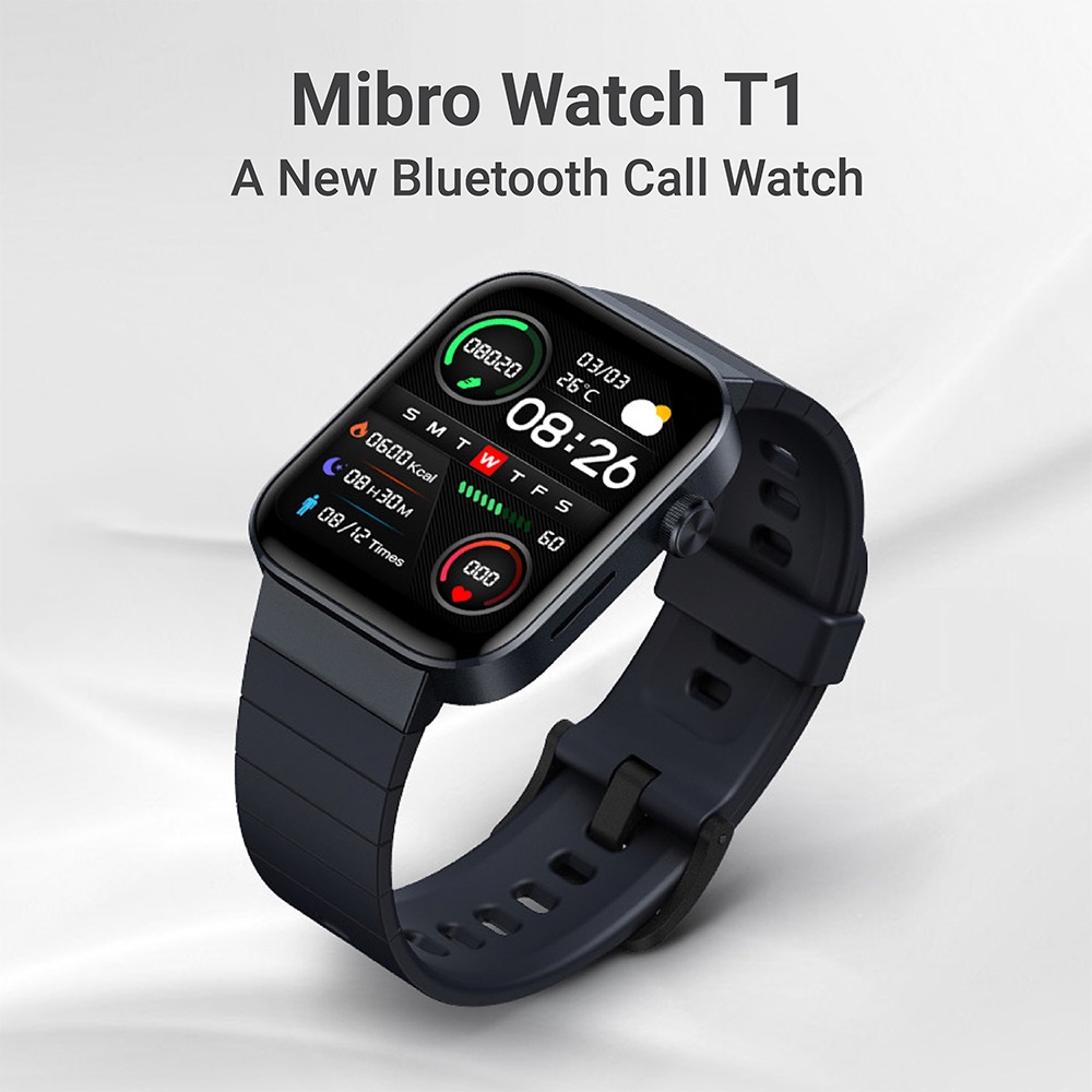 Xiaomi mibro T1 fashion smartwatch Jam Tangan 1.6&quot; Amoled display Bluetooth Call smartwatch 5ATM waterpoof SpO2 20+sport