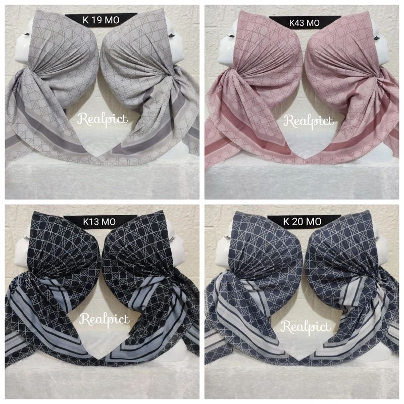 jilbab segi empat motif terbaru voal premium lc (harga grosir partai)