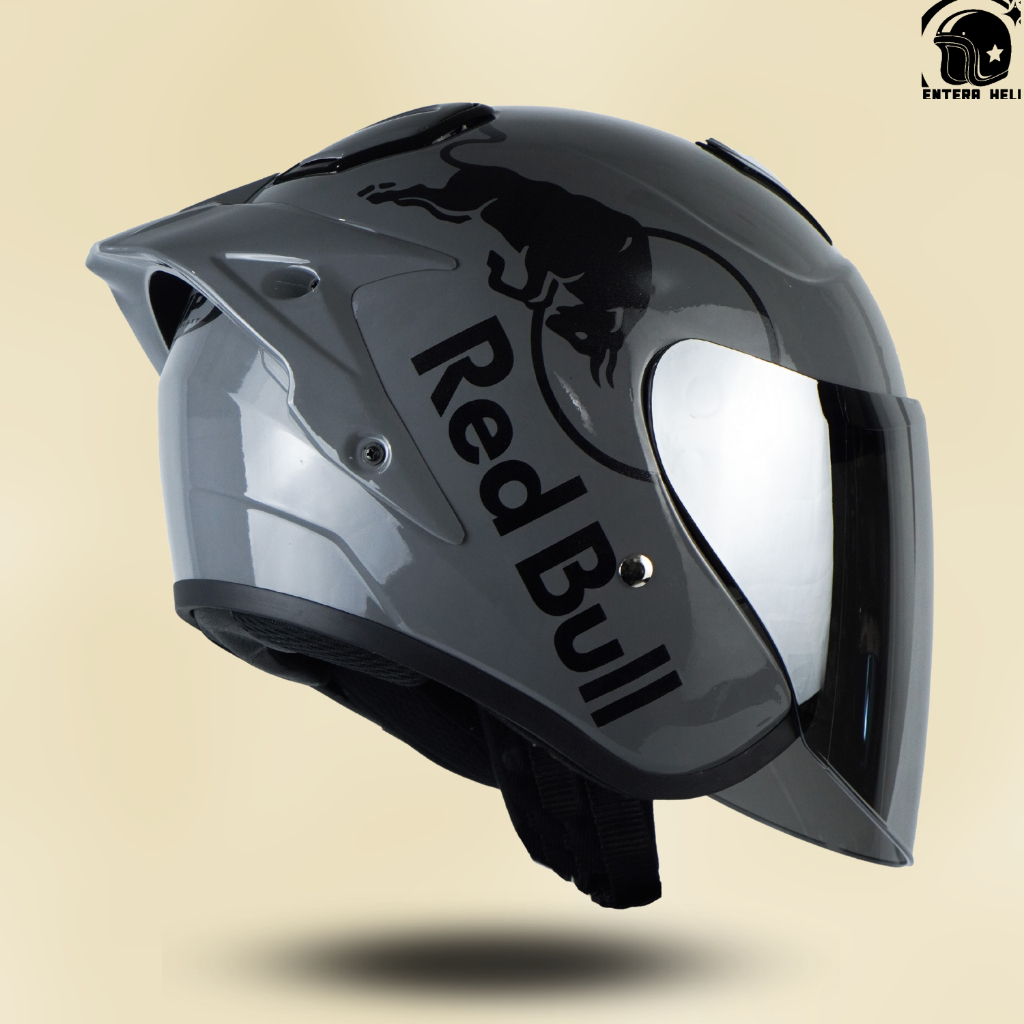 Helm Half Face INK CENTRO SNI RED BULL Untuk Pria Dan Wanita Dewasa COD