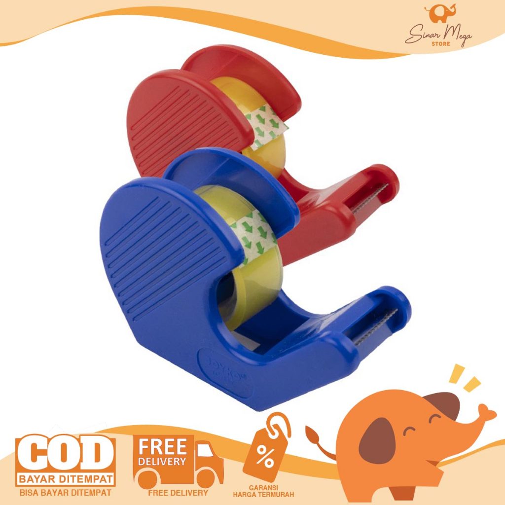 Joyko Tape Cutter TC-117 / Tape Cutter Dispenser Mini / Alat Pemotong Isolasi Pita Perekat