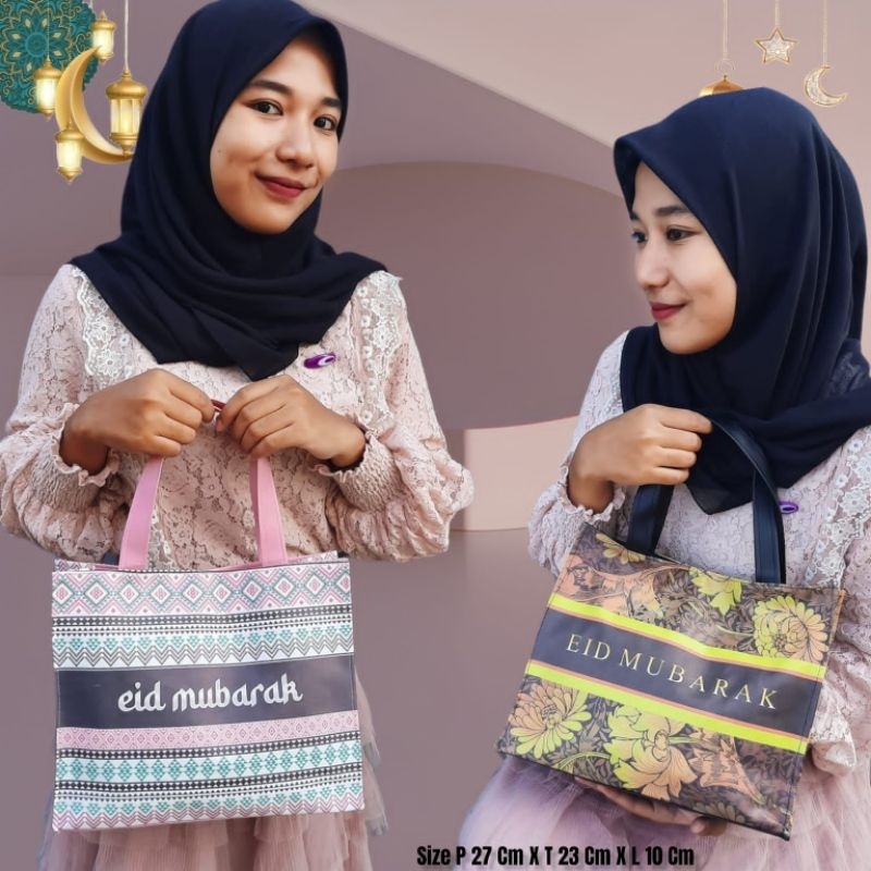 HEI LEI TOTEBAG PRINTING MS GLOW &amp; TOTEBAG EID MUBARAK