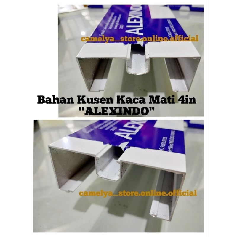 Bahan Kusen Kaca Mati 4in Aluminium"ALEXINDO"