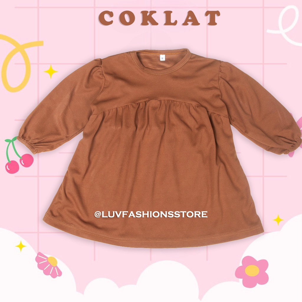 IL - FASHION MUSLIM ANAK / NADA MIDI DRESS KIDS CREPE PREMIUM
