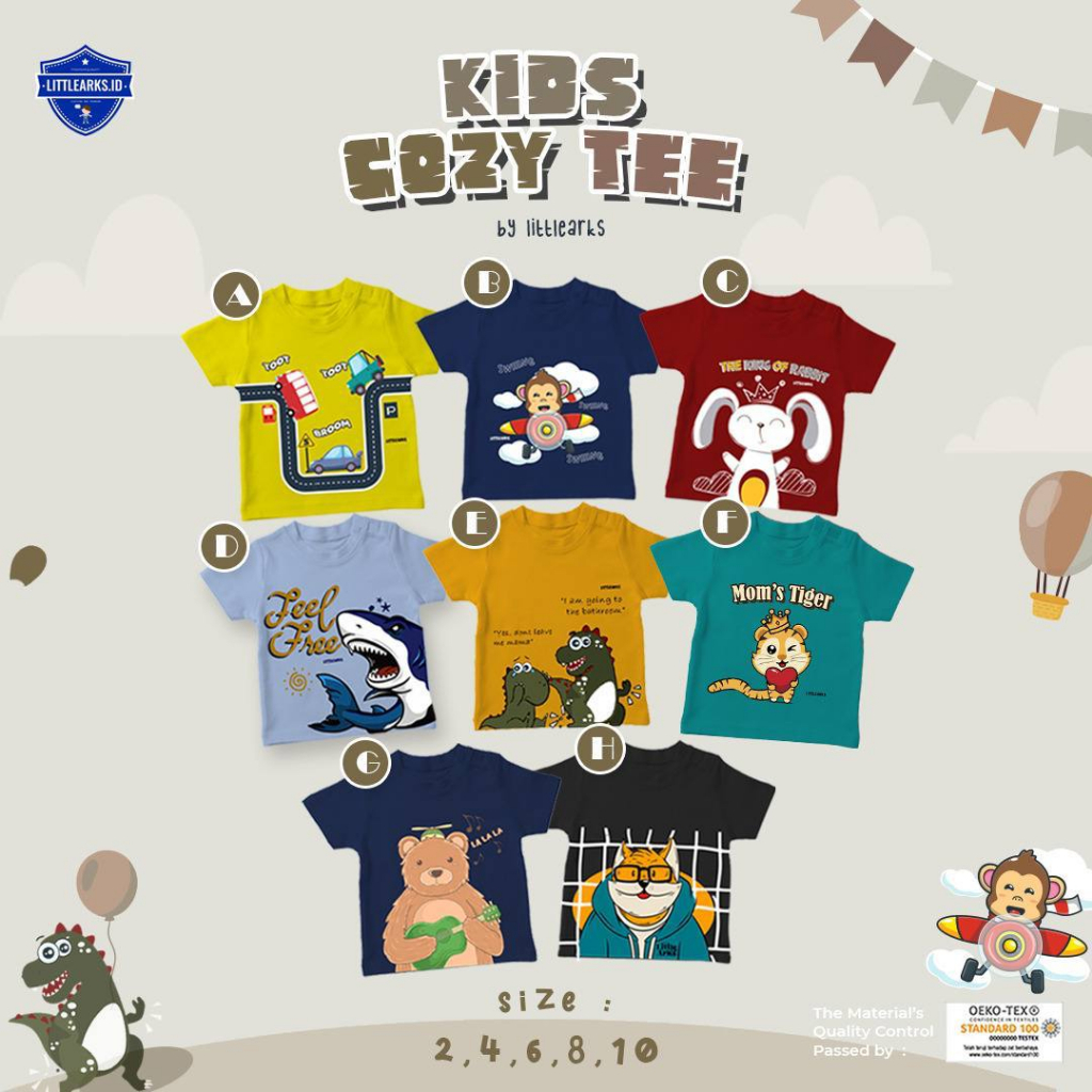 KIDS COZY TEE by LITTLE ARKS