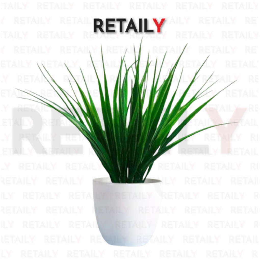 Retaily - PT24 Pot Tanaman Hias Bunga Plastik Ornamen Pot Bongsai Artificial Flower Decoration