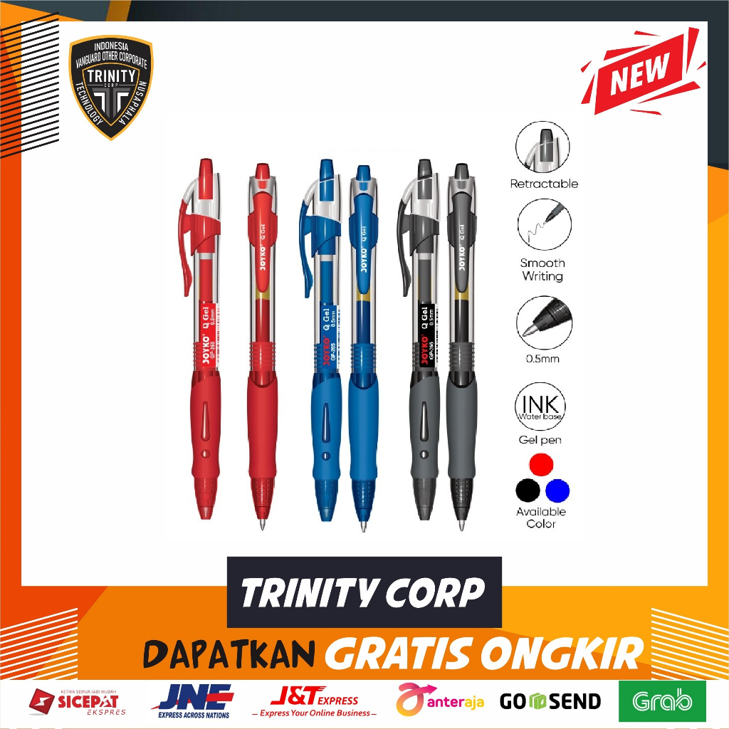 

Q Gel Pen Joyko GP-265 0.5 mm Per Pcs