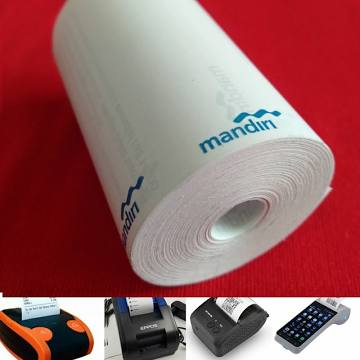 

KERTAS THERMAL LOGO MANDIRI 58X30/57x30 1Pcs/Roll