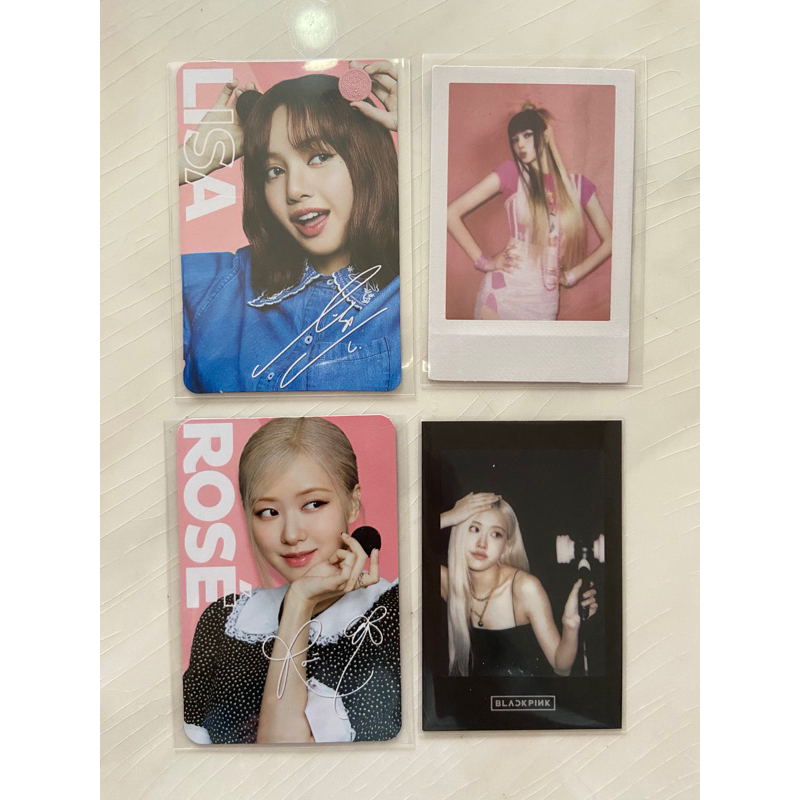 [Ready Stock] Blackpink Lisa Rosé Lightstick Born Pink Oreo Official Photocard PC