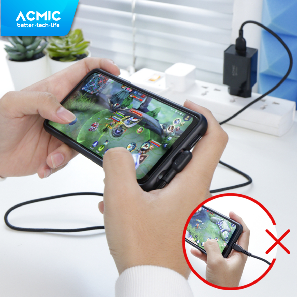 ACMIC GAMELINE L100 Kabel Gaming Fast Charging Data Charger Cable
