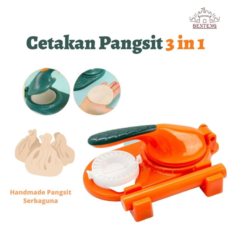 PY3 - 3 IN 1 DIY Dumpling Cetakan Adonan Pangsit Press Hand Dumpling