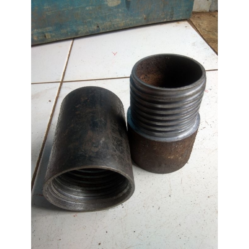 sok drat kasar 2 inch - sok drat kotak - sambungan pipa bor - naple - sambungan pipa besi
