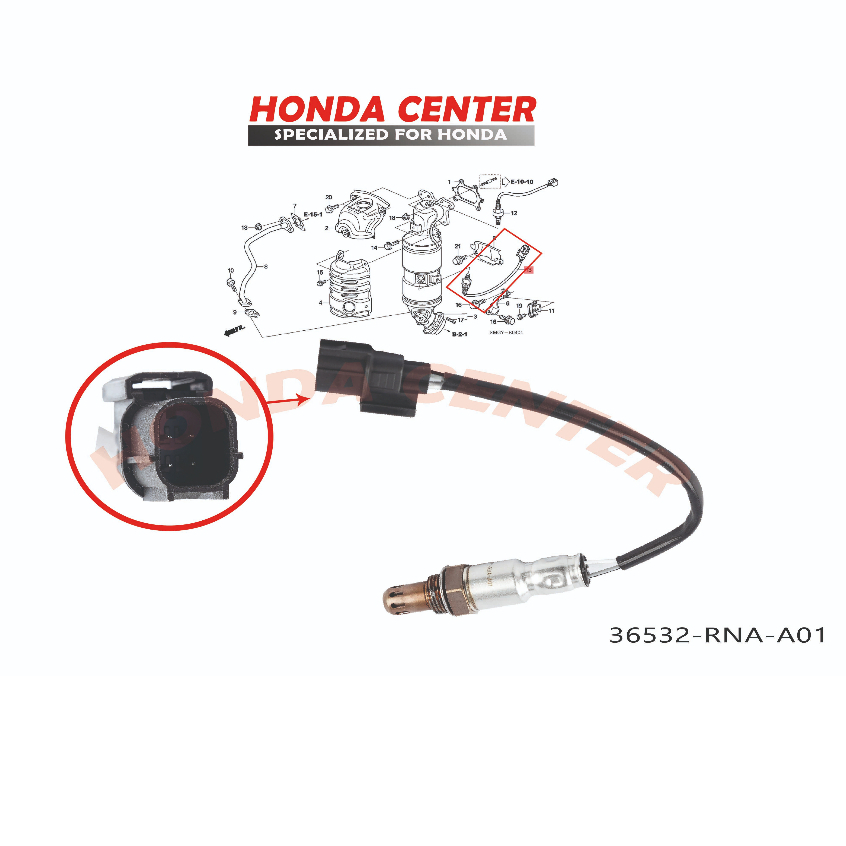 sensor oxygen sensor oksigen oxigen s2 02 gas buang knalpot honda civic fd 2006 2007 2008 2009 2010 2011 2012 2013 2014 2015 2016 2017 2018 1800cc CRV 2007 2008 2009 2010 2011 2012 2013 2014 2015 2016 2017 2000CC HRV 1800CC