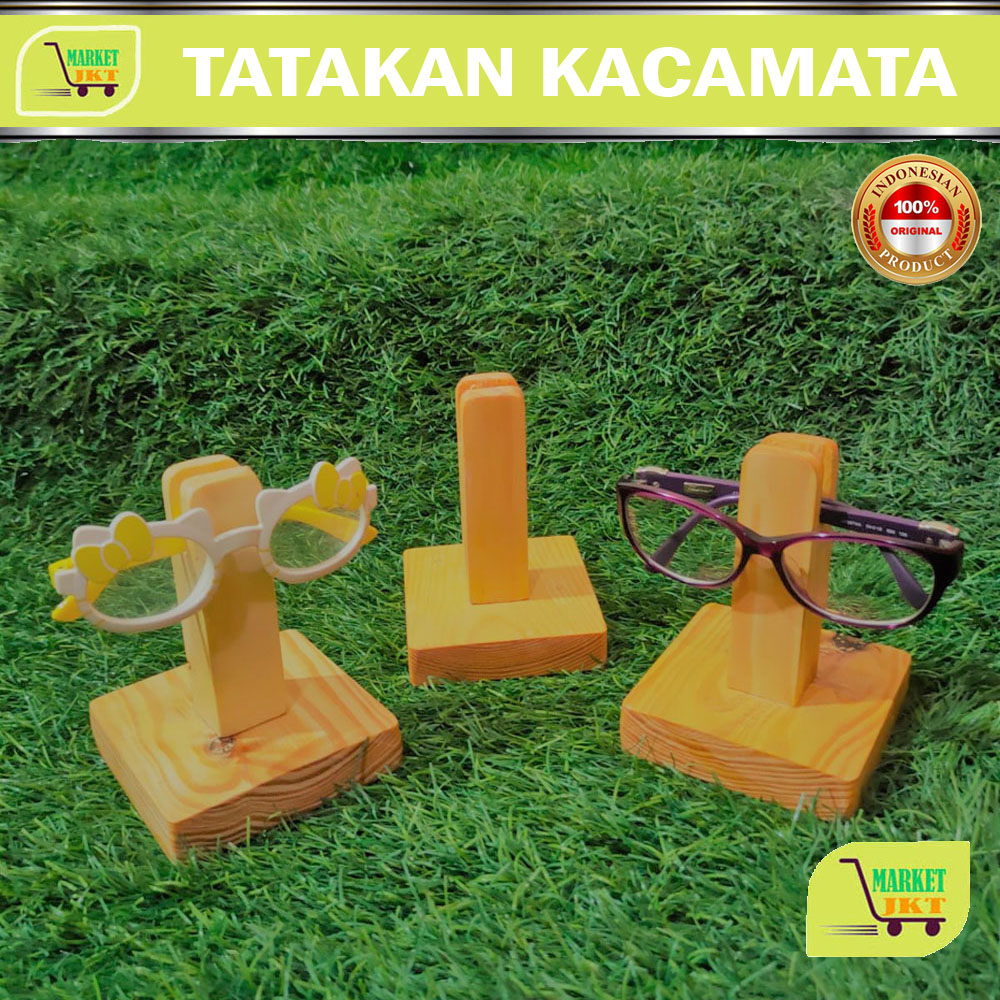 KACAMATA HOLDER - STAND KACAMATA - STAND WOOD SOLID - DUDUKAN KACAMATA