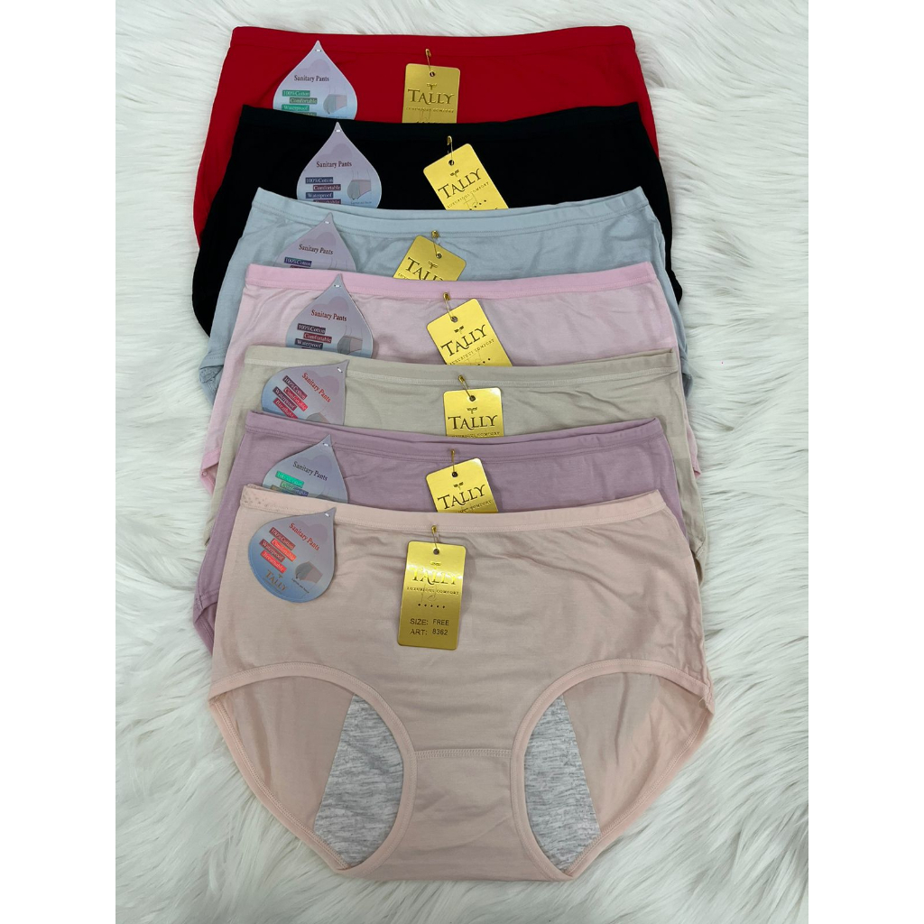 CD MENS 8362 TALLY - Tally 8362 Cd Celana Dalam Wanita Haid Menstruasi Sanitary Pants All Size Fit L XL TALLY 8362 - CD MENSTRUASI / SANITARY PANTY - CD CELANA DALAM WANITA -TALLY Celana Dalam Menstruasi Bahan Katun Fit to L - XL Anti Tembus CD 8362