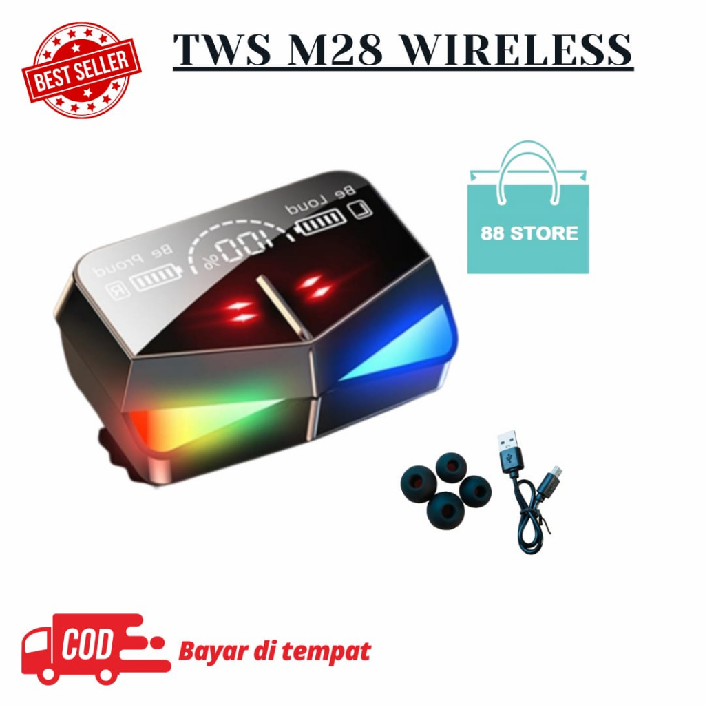 Headset Bluetooth TWS EARPHONE M10 Digital indicator V5.1 BLUETOOTH