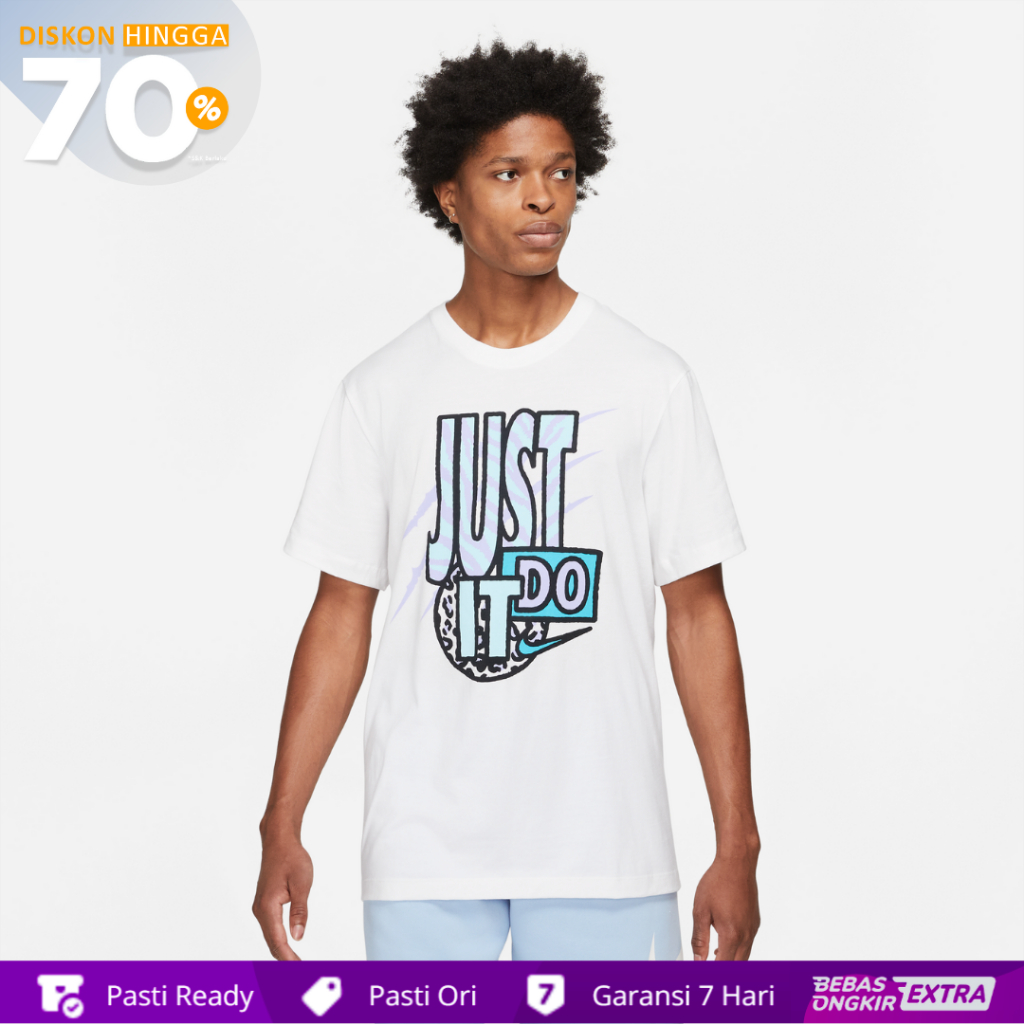 Nike Kaos Pria Sportswear High Summer JDI - Putih