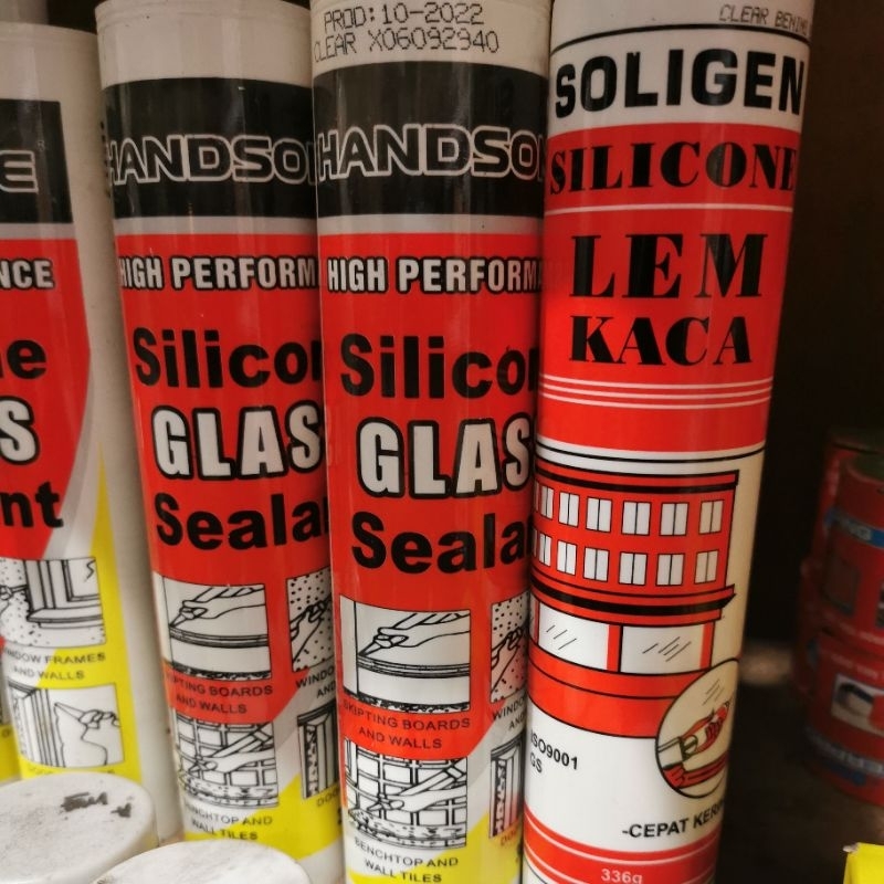 

lem kaca sealant botol lem silikon