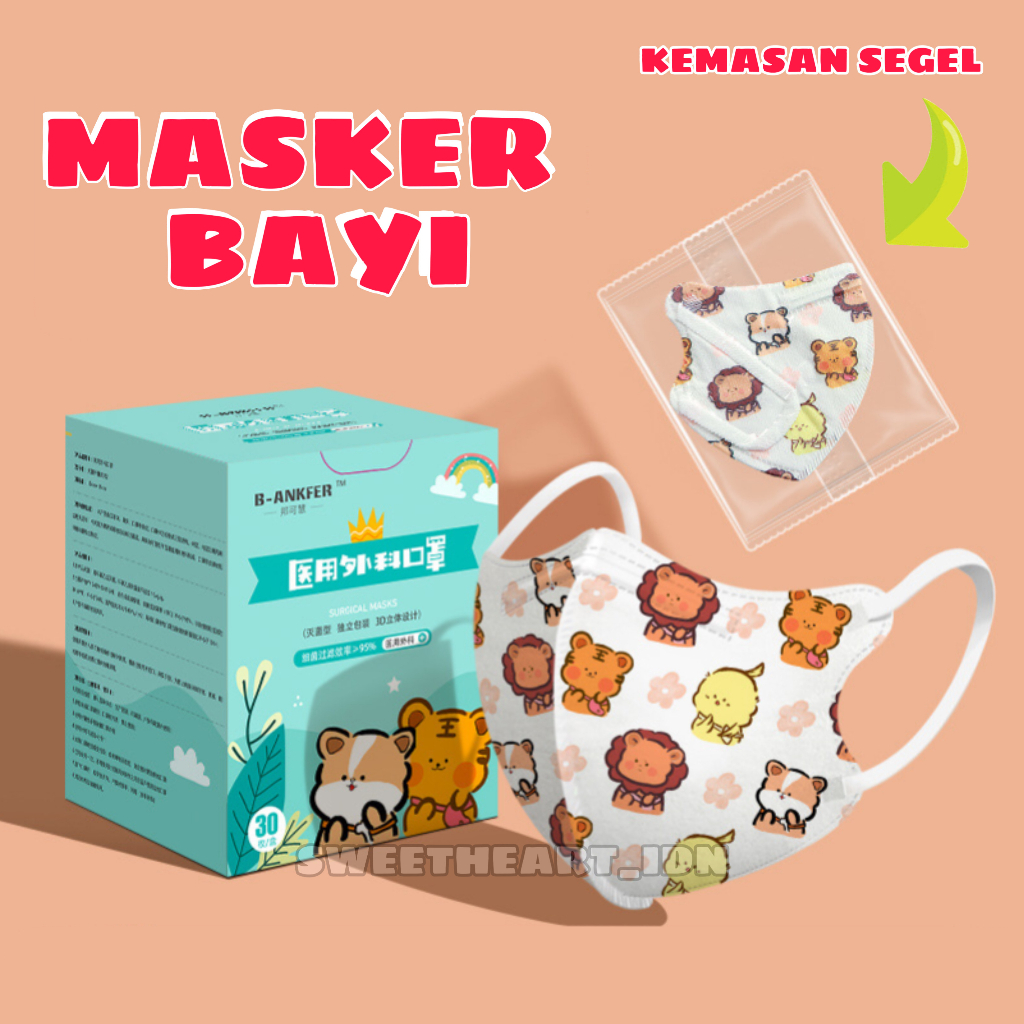 masker bayi KF94 KN95 3PLY / masker anak KF94 KN95 3PLY / masker duckbill anak