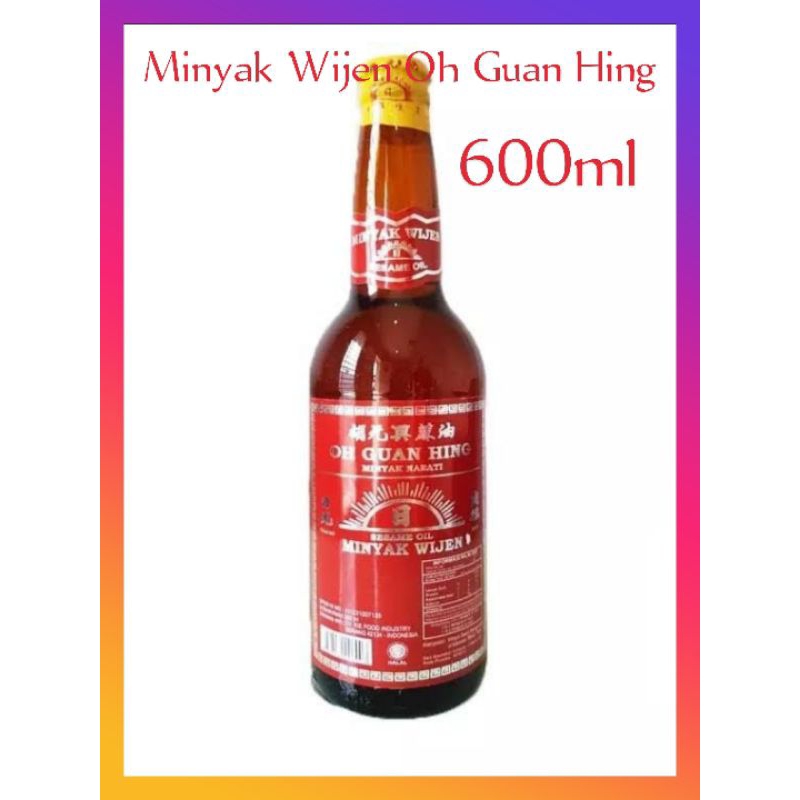 Minyak Wijen Cap Matahari Oh Guan Hing 600ml