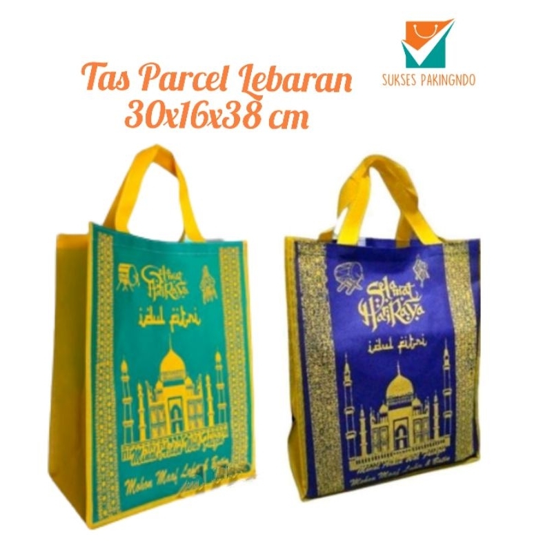 

12 pcs(Lusinan) Tas parcel 30x16x38 cm{SP}/Tas Spundbund/Tas Kado/Goodie bag/idulfitri