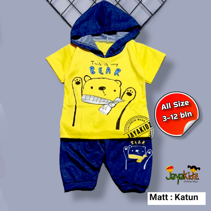 Setelan Baju Anak Bayi Laki Laki Usia 6 12 Bulan - Stelan Baju Bayi Cowok 0 sampai 6 Bulan - Pakaian