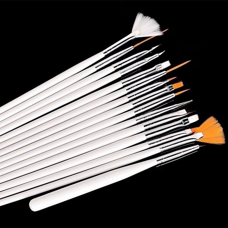 Kuas Kuku Nail Art Dotting 20 In 1 Kuas Kuku Nail Art Kuas Kuku Nail Art Brush