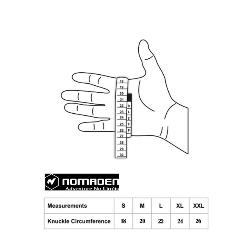 Sarung Tangan Motor Kulit Nomaden Eskai Half Finger