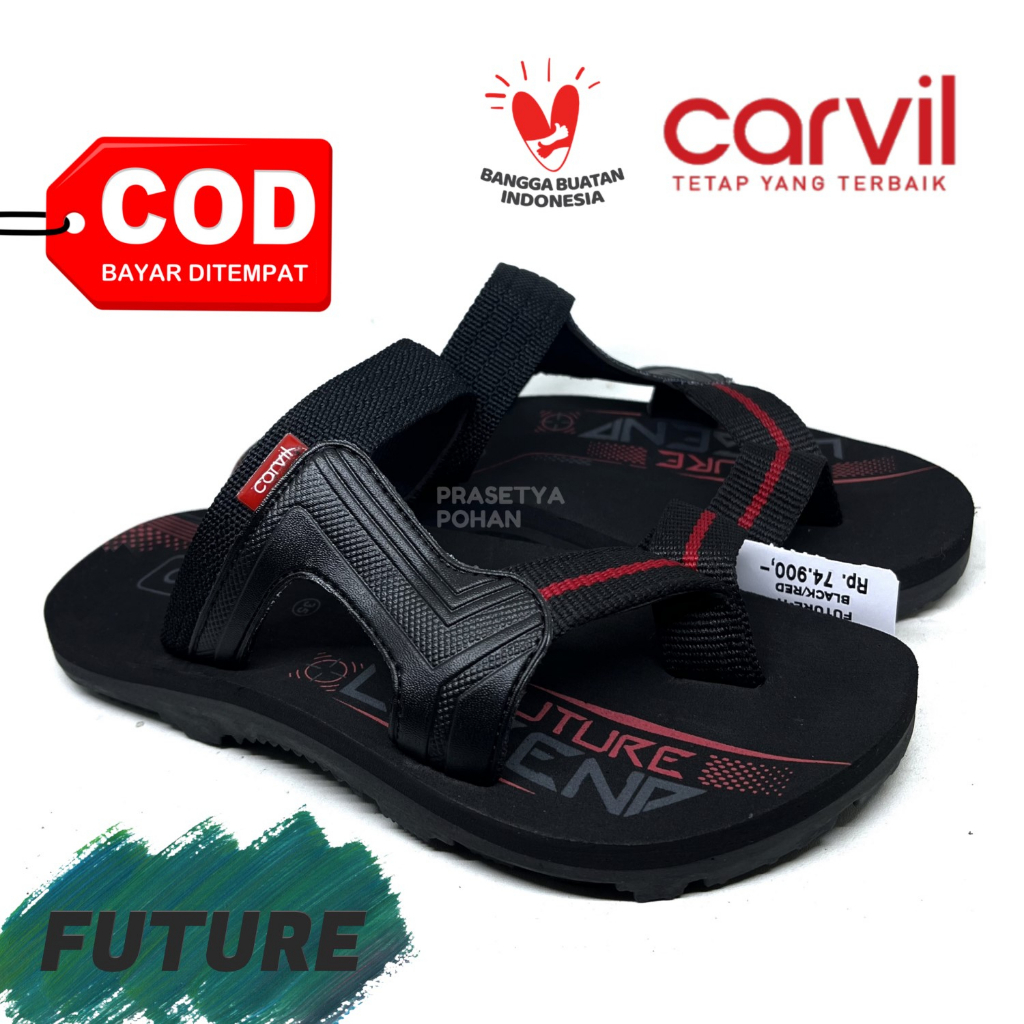 Sandal Anak Carvil Original - Sendal Anak Carvil Ichigo Red