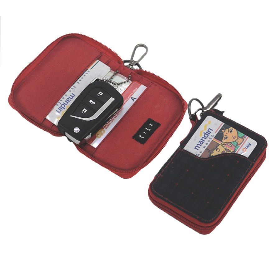 Dompet STNK Motor Mobil Kartu SIM eToll Gantungan Kunci Keyless Smartkey - DSRV1