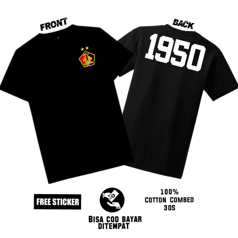 Kaos Persik Kediri 1950 Warna / Kaos Ultras Kediri / Kaos 1950 Persik Kediri