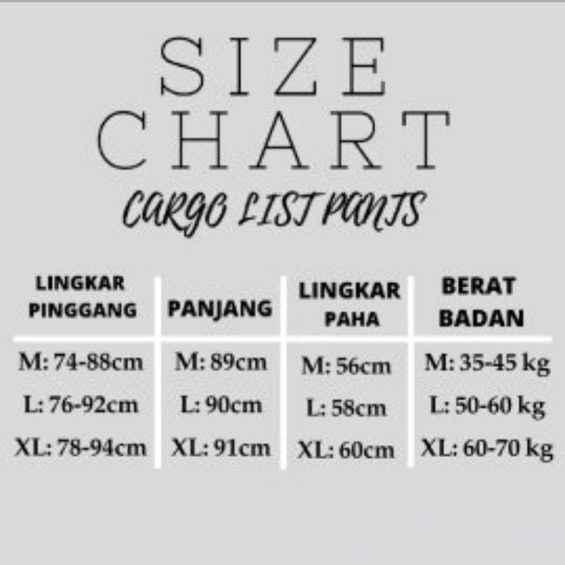 [ UNISEX ] CELANA KULOT CARGO WANITA DAN PRIA MODEL KOREAN