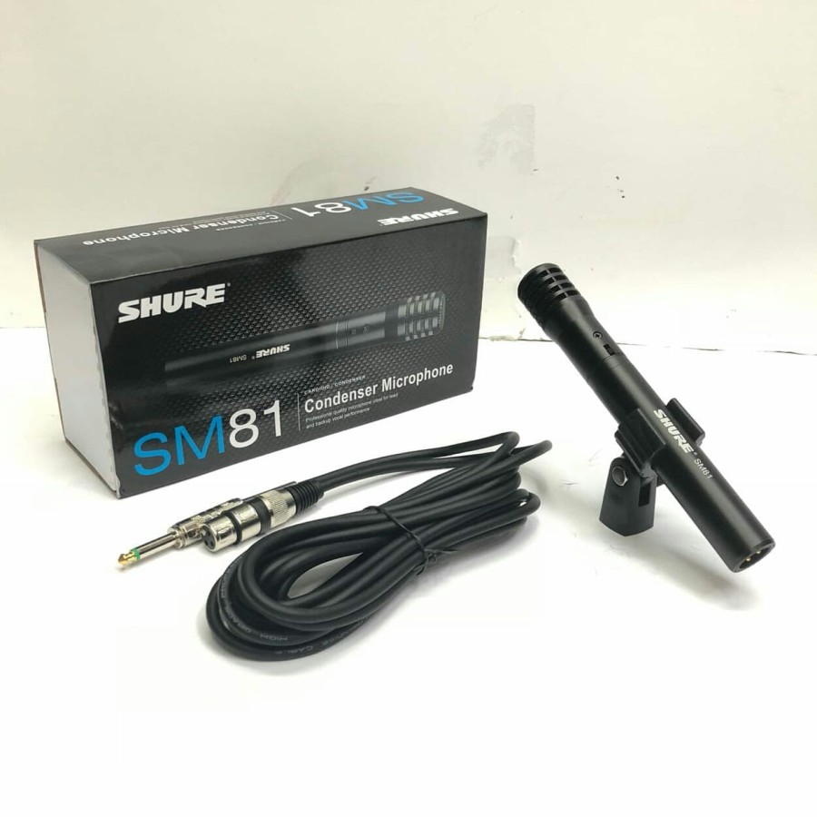 Mic Condenser SHURE SM81 SM 81 + kabel Utk Paduan Suara, Instrument dl